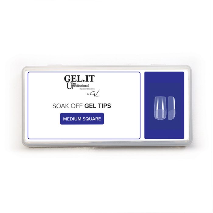 GEL.IT.UP Gel Tips Soak off-Medium Square 240τμχ